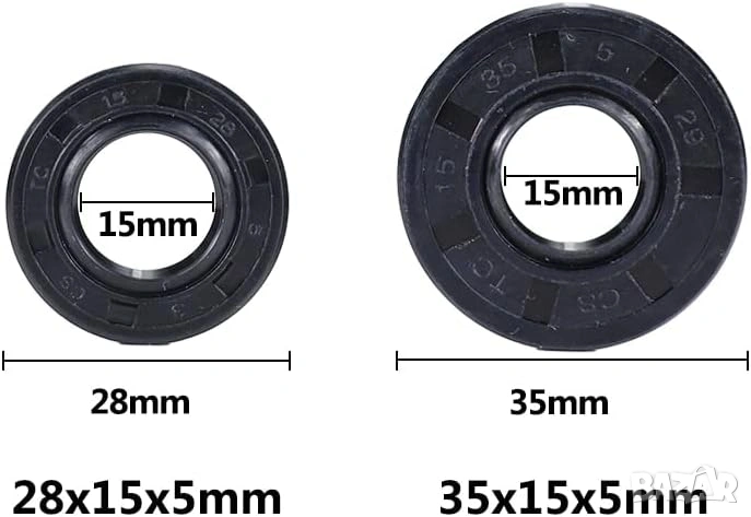 Семеринги за масовите китайски резачки 45 кубика, 52 кубика, 58 кубика, 62 кубика, снимка 1
