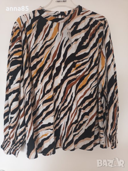 2-3 XL Черно/бяло/жълто блузка, снимка 1