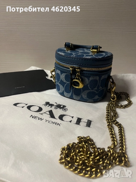 Чанта Coach Denim Trail, снимка 1