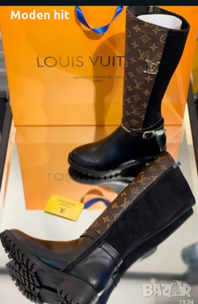Последен чифт! Louis Vuitton дамски ботуши висок клас реплика, снимка 1