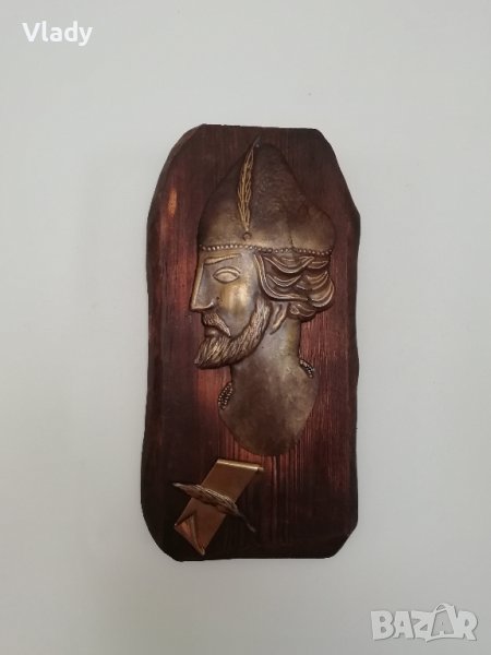 Шота Руставели - Грузия - дърво и метал, пано за стена, снимка 1