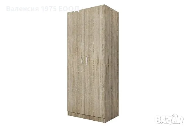 Двукрил гардероб Сити 1001 сонома, орех или комбинация бяло/ арвен, снимка 1