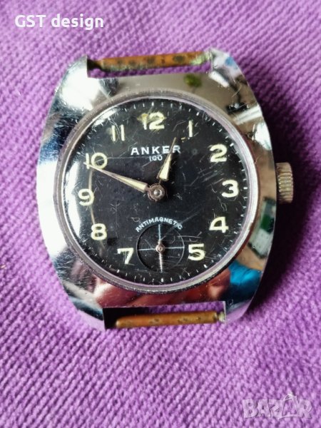 Рядък Оригинал Часовник Немски Anker1960-70, снимка 1