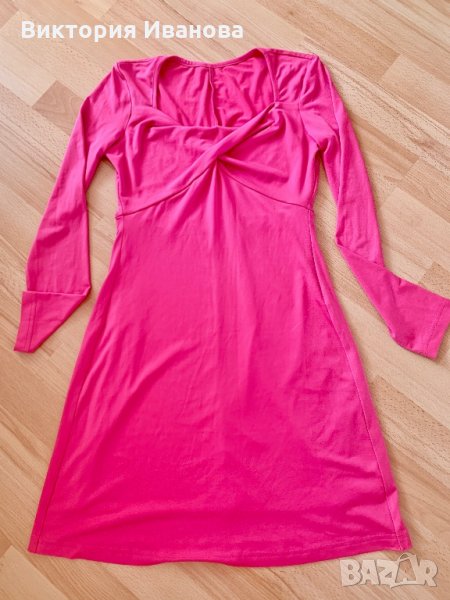 Рокля в барбенско розово, снимка 1