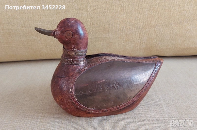 дърворезба винтидж обков месинг за ценители , снимка 1