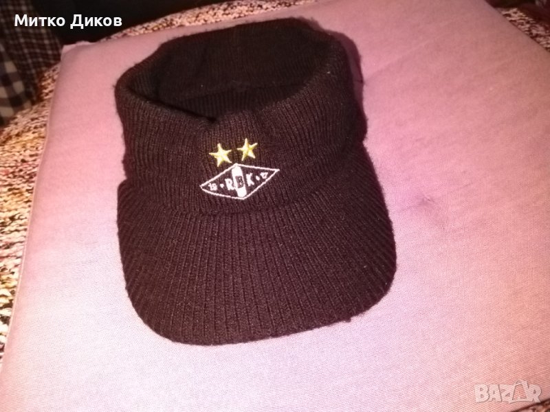 Розенборг Норвегия-зимна шапка с козирка-само наушници-вълна, снимка 1