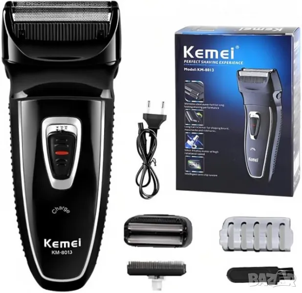 Тример за мъже Kemei KM-8013 с миеща се глава, снимка 1