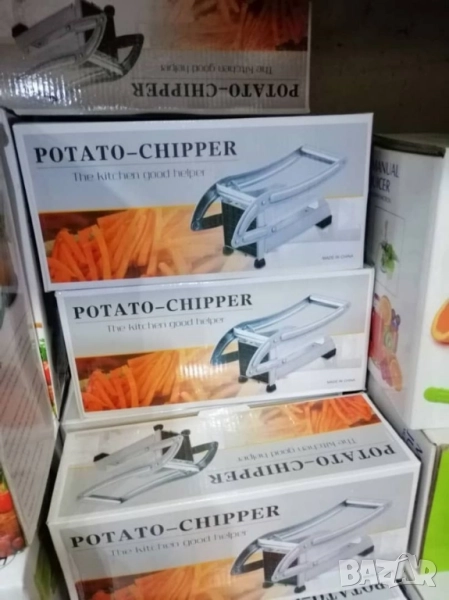 Преса за картофи с две сменяеми приставки за рязане от неръждаема стомана, снимка 1