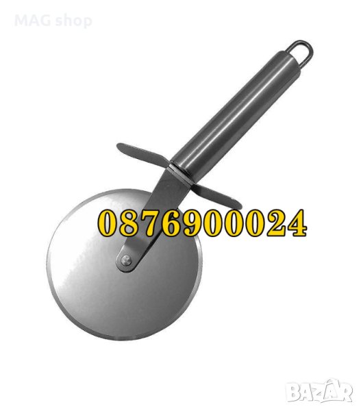 ПРОМО Професионален нож за рязане на пица ИНОКСОВ изцяло Ножче за пици, снимка 1