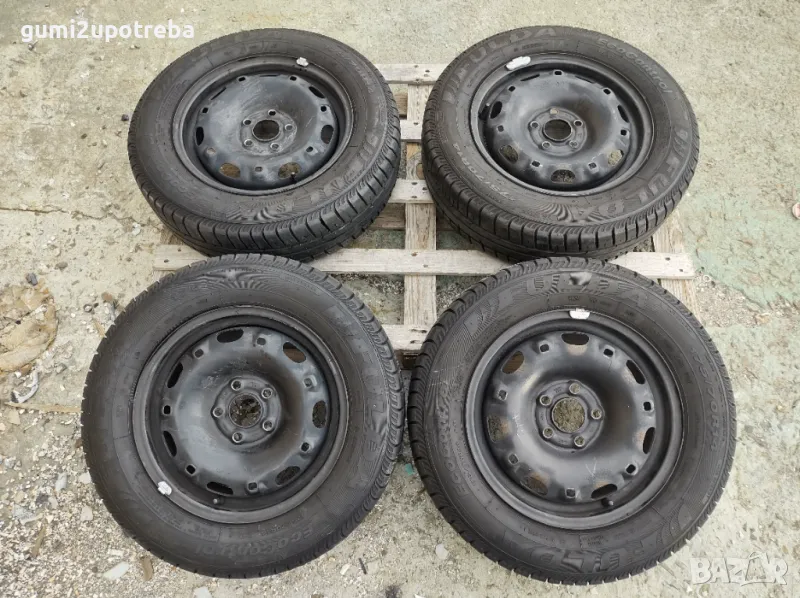 14 джанти 5х100 VolksWagen POLO 5J et35 Fulda 175/70/14 2017г 5-5,5мм, снимка 1