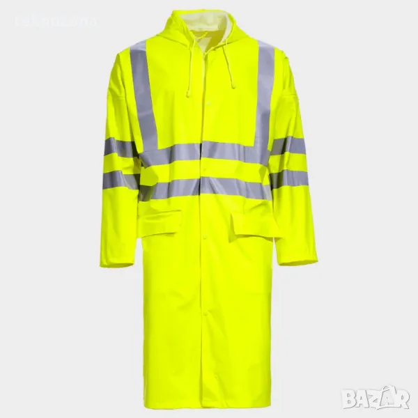 Дъждобран наметало сигнално със светлоотразителни елементи STORMER HV COAT YELLOW, снимка 1