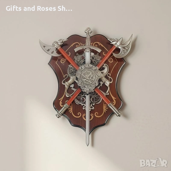 Декорация за стена томахавки с герб, снимка 1