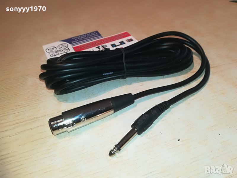 shure profi cable-внос швеицария, снимка 1