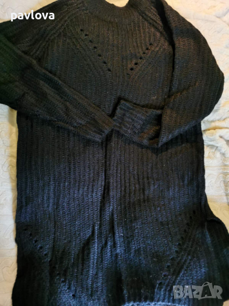 Рокля    в  черно   вълна плетиво, снимка 1
