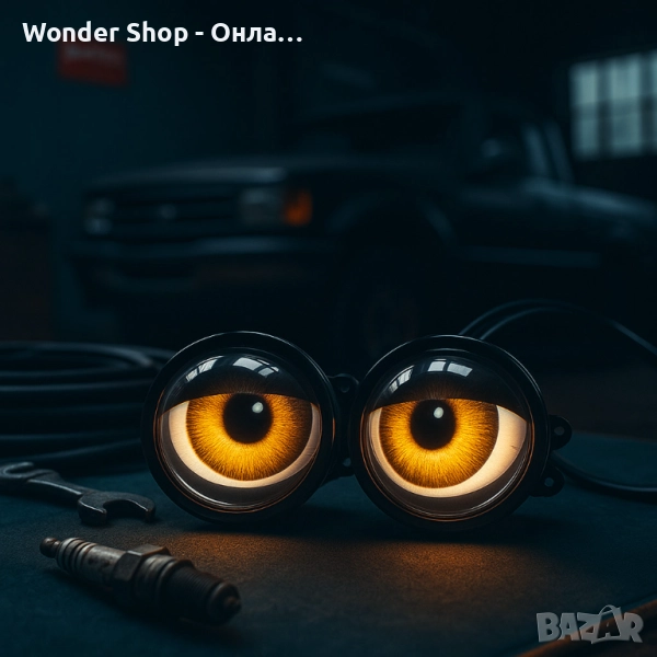 🚘✨ 3D LED очи за автомобил и мотор – светлина с характер!  , снимка 1