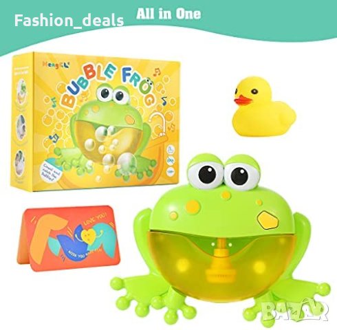 Нова Детска машина за балончета баня деца играчка музика пяна жаба, снимка 2 - Други - 40531166