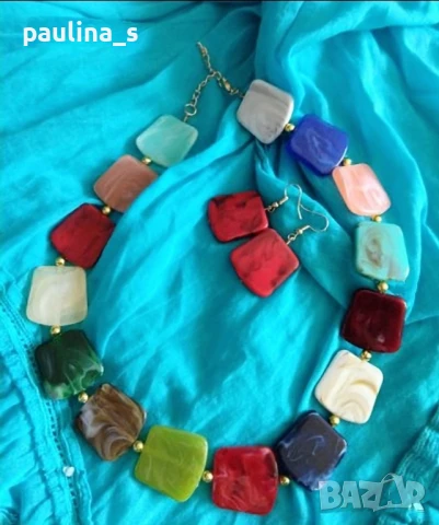 Два различни броя / Комплект от шал и бижута , снимка 5 - Бижутерийни комплекти - 29220720