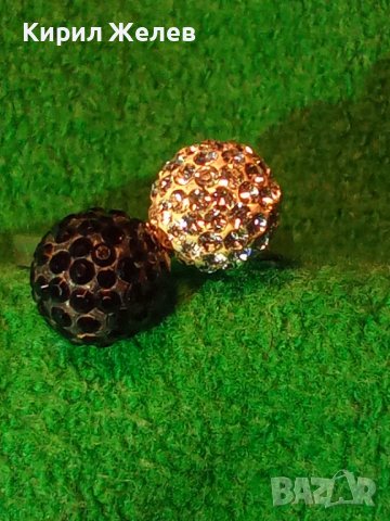 НЕЖЕН СРЕБЪРЕН ПРЪСТЕН ТОПЧЕТА СРЕБРО 925 с БЯЛ и ЧЕРЕН ЕМАЙЛ и КРИСТАЛЧЕТА 36398, снимка 13 - Пръстени - 39547641