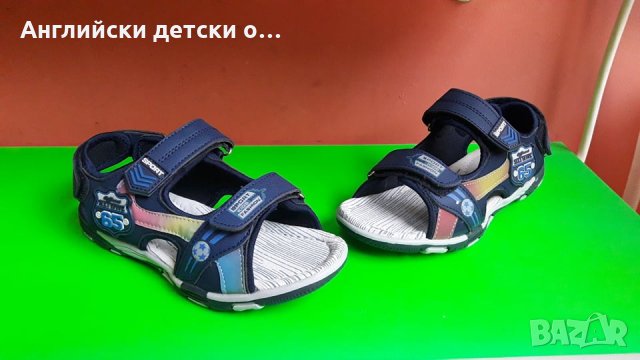 Английски детски сандали с естествена кожа стелка , снимка 1 - Детски сандали и чехли - 28843763
