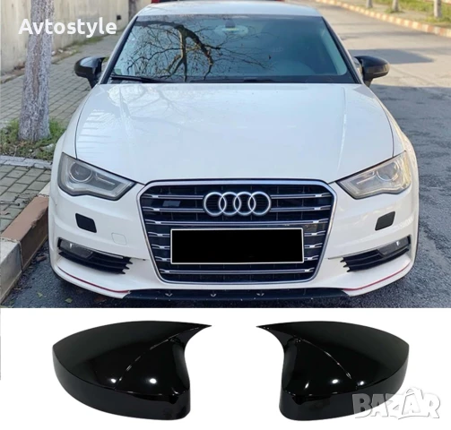 Капаци за огледала Batman за Audi A3, 2012-2019г, снимка 1