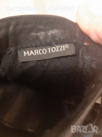 Продавам черни боти естествена кожа Marco Tozzi, снимка 4 - Дамски боти - 53148319