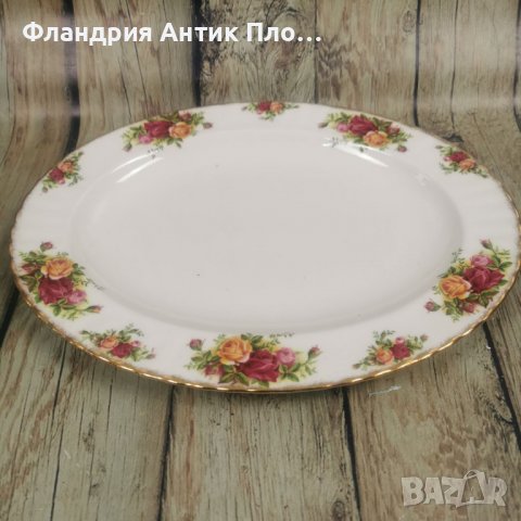 Royal Albert, Old Country Roses, голямо плато овал, снимка 3 - Чинии - 38742069