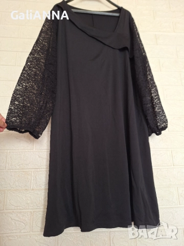 НОВА СТРАХОТНА РОКЛЯ РЪКАВИ ДАНТЕЛА 3XL-4XL, снимка 7 - Рокли - 51637458