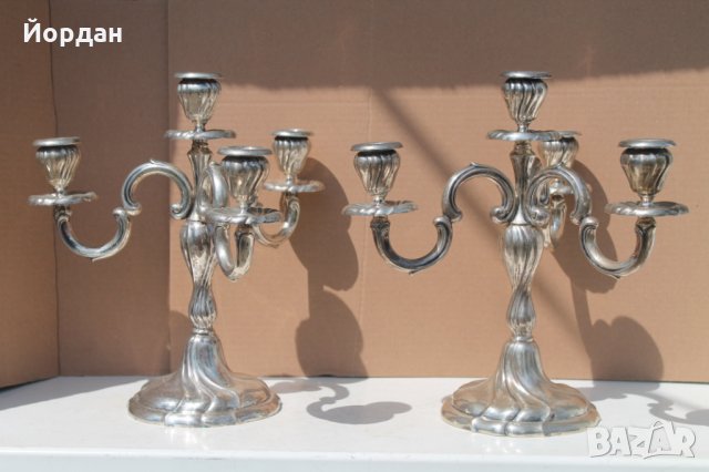 Сребърни свещници