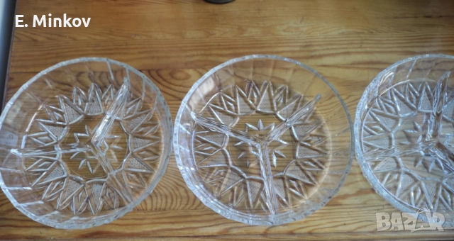 Плата за сервиране от оловен кристал, снимка 3 - Чинии - 51480977