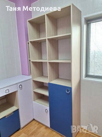 Дизайнерска секция + бюро, модулна конфигурация, отлично състояние