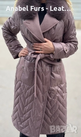 Дамски палта естествена кожа и естествен косъм, снимка 9 - Якета - 37512393