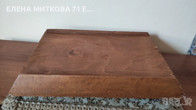 Стабилен дървен поднос/табла с дръжки и декорирано дъно, снимка 4 - Аксесоари за кухня - 51659985