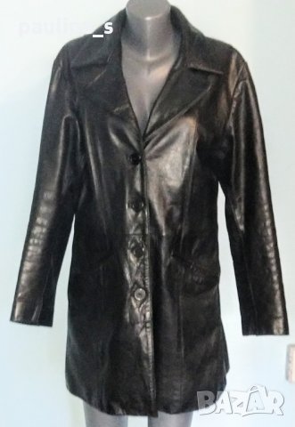 Дамско манто тип сако от естествена кожа / голям размер , снимка 2 - Палта, манта - 26833272