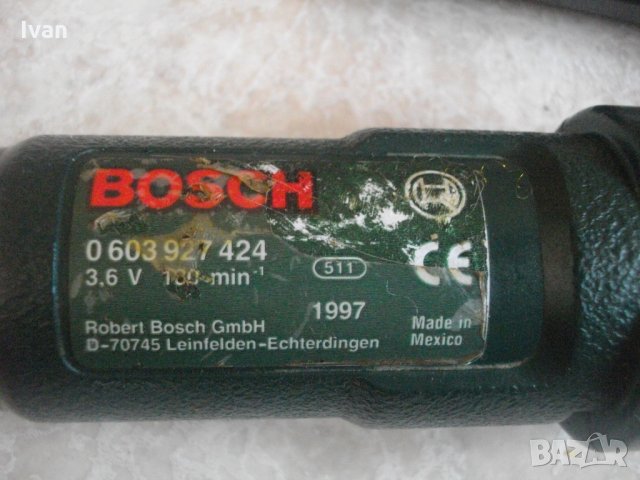 Bosch PSR 3,6VS-Бош-Отвертка-Винтоверт-Акумулаторна-3,6 Волта-Мексико, снимка 10 - Отвертки - 33358349