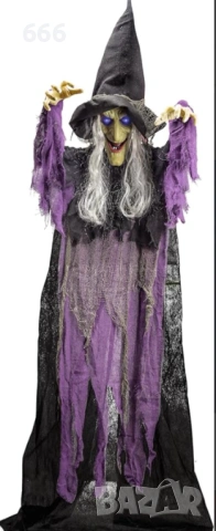 Хелоуин светеща говореща вещица, снимка 3 - Декорация за дома - 53192383