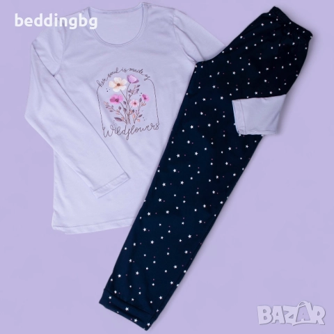 #Дамска #Памучна #Пижама , снимка 16 - Пижами - 34676767