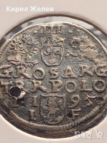 Сребърна монета 3 гроша 1595г. Сигизмунд трети ПОЛША за КОЛЕКЦИОНЕРИ 12210, снимка 9 - Нумизматика и бонистика - 43000120