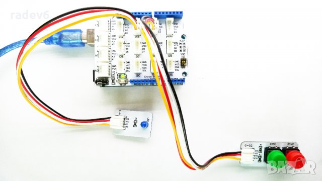 Grove комплект за начинаещи за Ардуино с микроконтролер UNO R3, Arduino съвместима, снимка 7 - Друга електроника - 32216825
