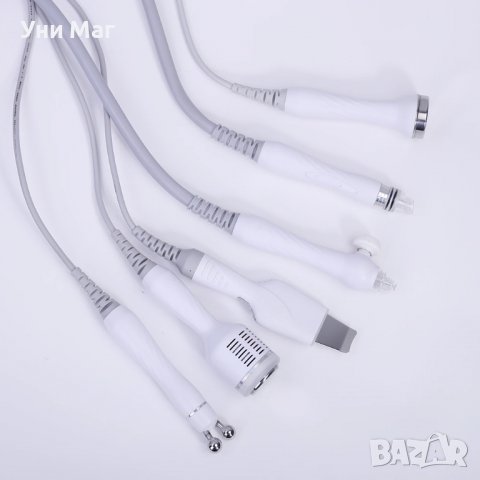 АПАРАТ 6 В 1 ВОДНО ДЕРМАБРАЗИО, КИСЛОРОД, RF, BIO, УЛТРАЗВУК И ШПАТУЛА, снимка 9 - Козметични уреди - 33454136