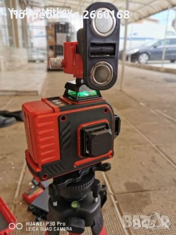 4D Лазерен Нивелир Хилти с 16 линии 4 точков Зелен Лазер HILTI 2022, снимка 2 - Измервателни инструменти - 36704431