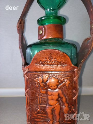  Естествена  кожена калъфка  за бутилка със шише , снимка 3 - Други - 43348567