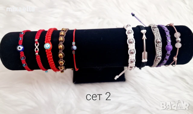 РАЗПРОДАЖБА!!! Комплекти гривнички с естествени камъни , снимка 9 - Гривни - 50833110