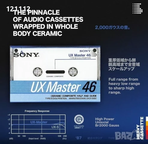 Sony UX Master 46 Typ II, снимка 3 - Аудио касети - 50966534