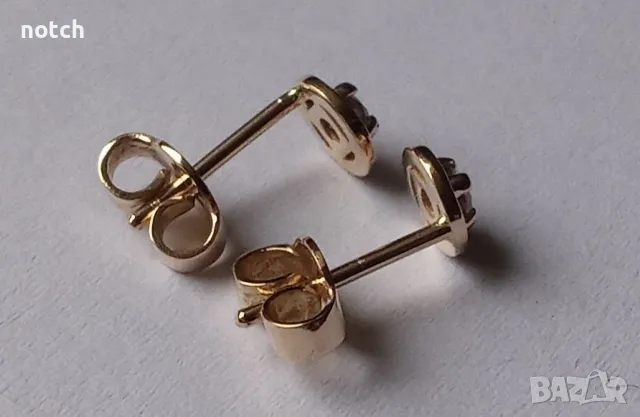 златни обеци с брилянти, снимка 3 - Обеци - 48166833