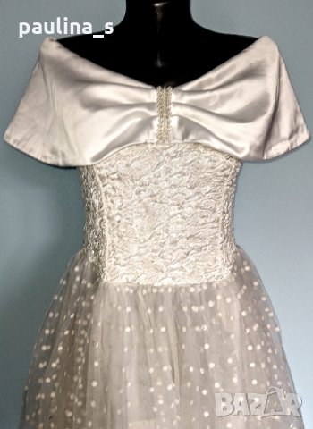 Булчинска рокля с корсет и шлейф, снимка 2 - Сватбени рокли - 15553351