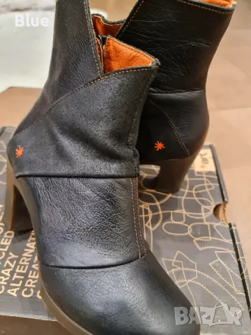 💯 Боти "The Art" от естествена кожа, снимка 3 - Дамски боти - 47500414