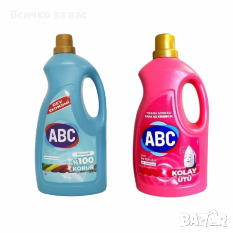 Течен перилен препарат ABC 3L – Ефективно и щадящо пране всеки ден, снимка 1