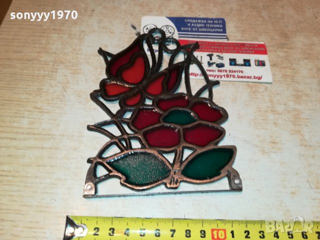 витраж 1201221945, снимка 4 - Антикварни и старинни предмети - 35417112