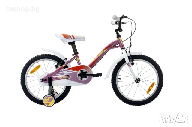 Детски велосипед HARDTAIL с помощни колела ALICE 18 1 SP в 6 цвята, снимка 3 - Детски велосипеди, триколки и коли - 50470639