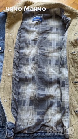 Мъжко Vintage дънково яке Little Big (LTB) р-р L с подплата, снимка 3 - Якета - 38174407